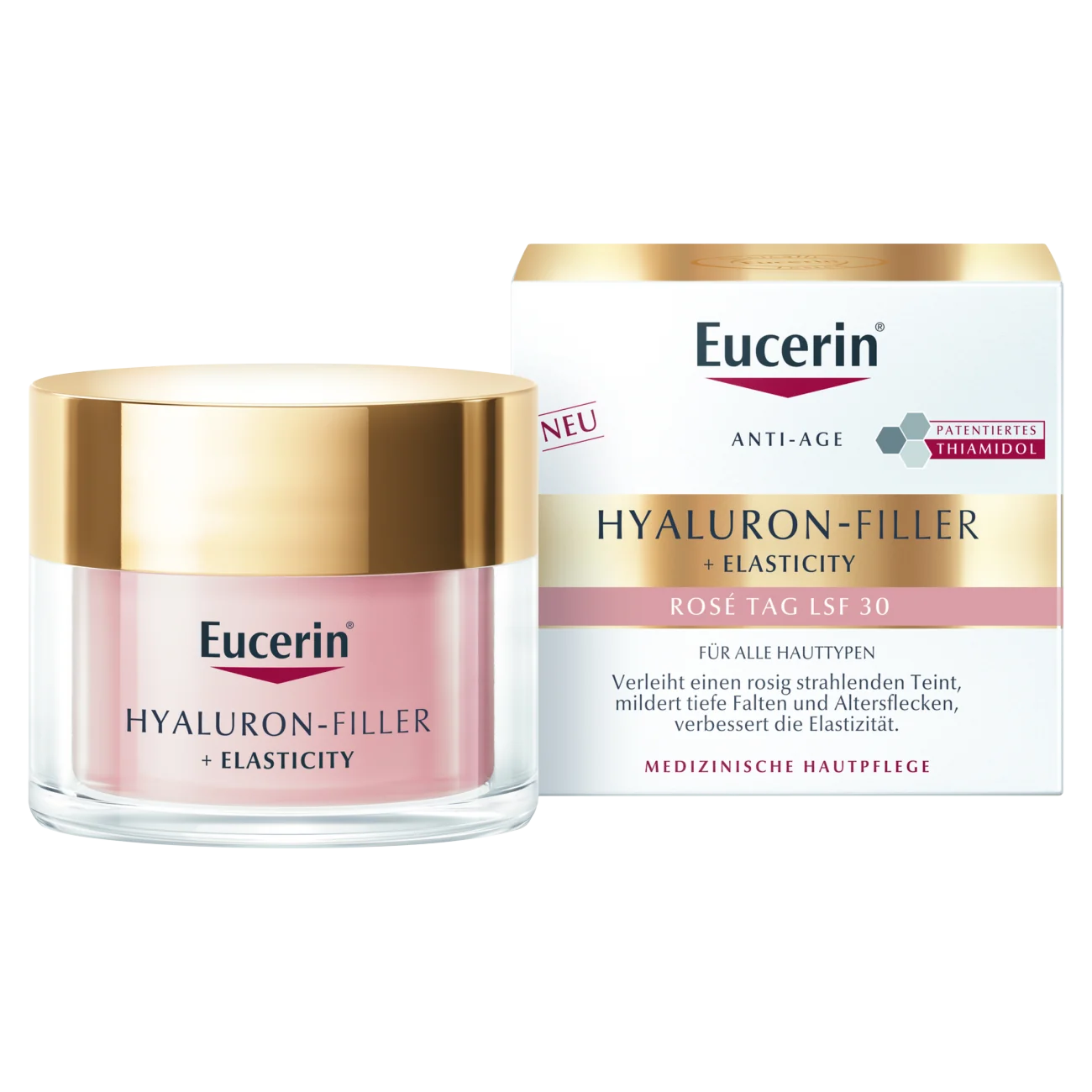 Eucerin Hyaluron-Filler + Elasticity Rose Krem na dzień z SPF 30, 50 ml
