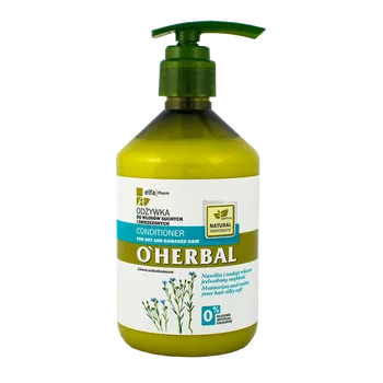 O'HERBAL, Odżywka do włosów suchych i zniszczonych z ekstraktem z lnu, 500 ml 