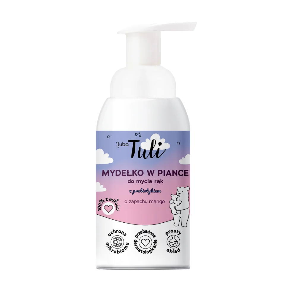 Luba Tuli mydełko w piance do mycia rąk z prebiotykiem o zapachu mango, 250 ml