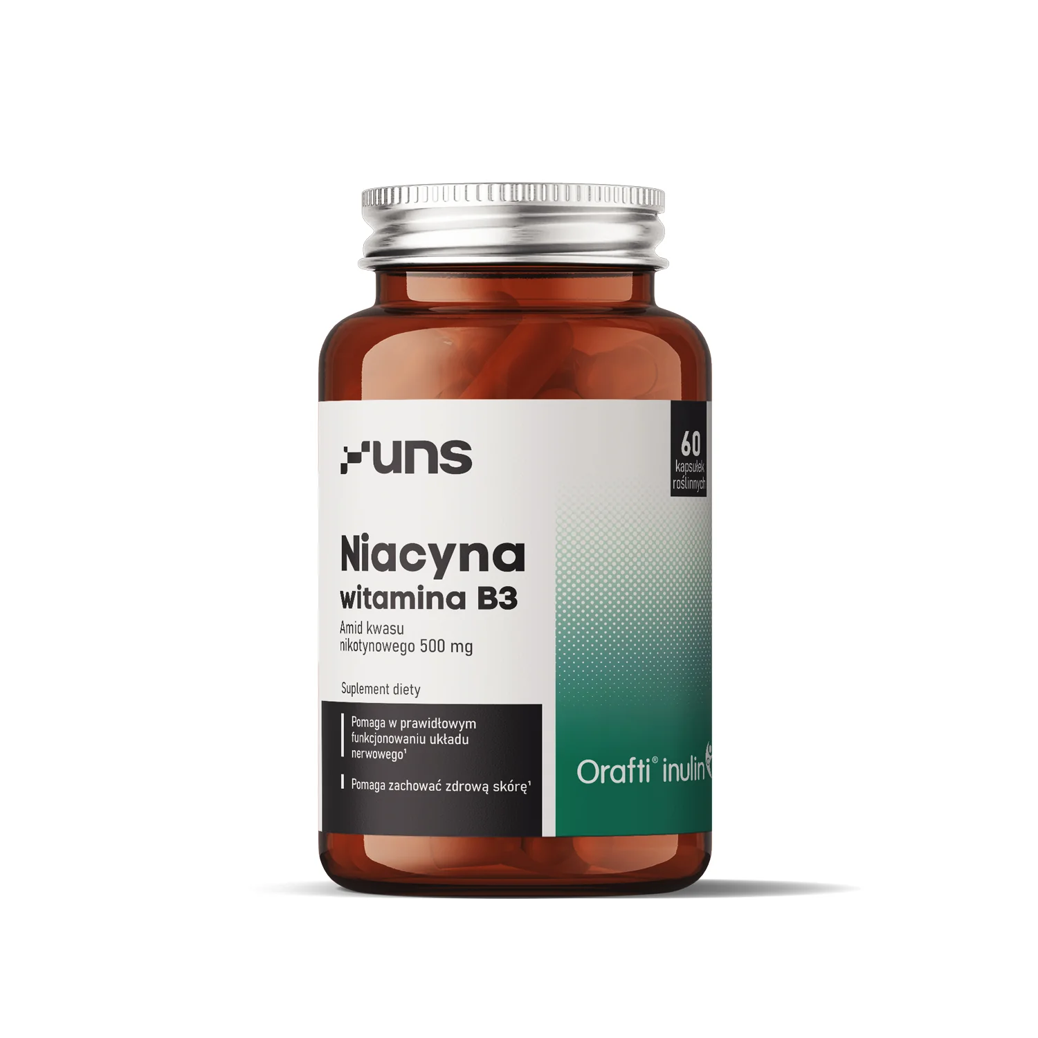 UNS Niacyna Witamina B3 60 kapsułek wege