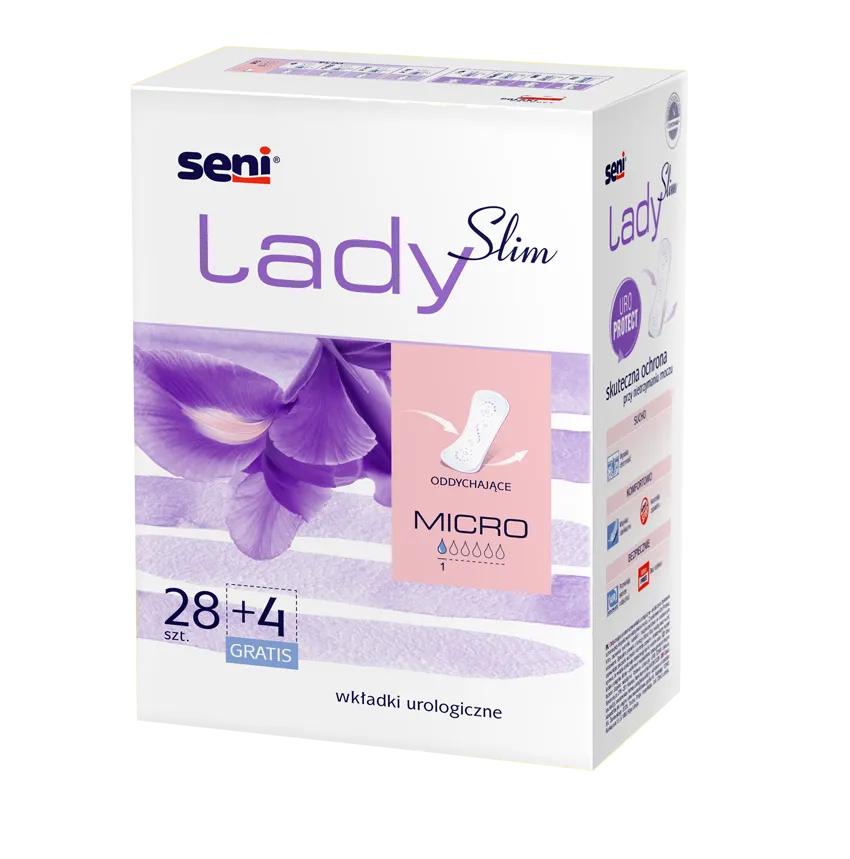 Wkładki urologiczne SENI LADY SLIM Micro, 28 sztuk