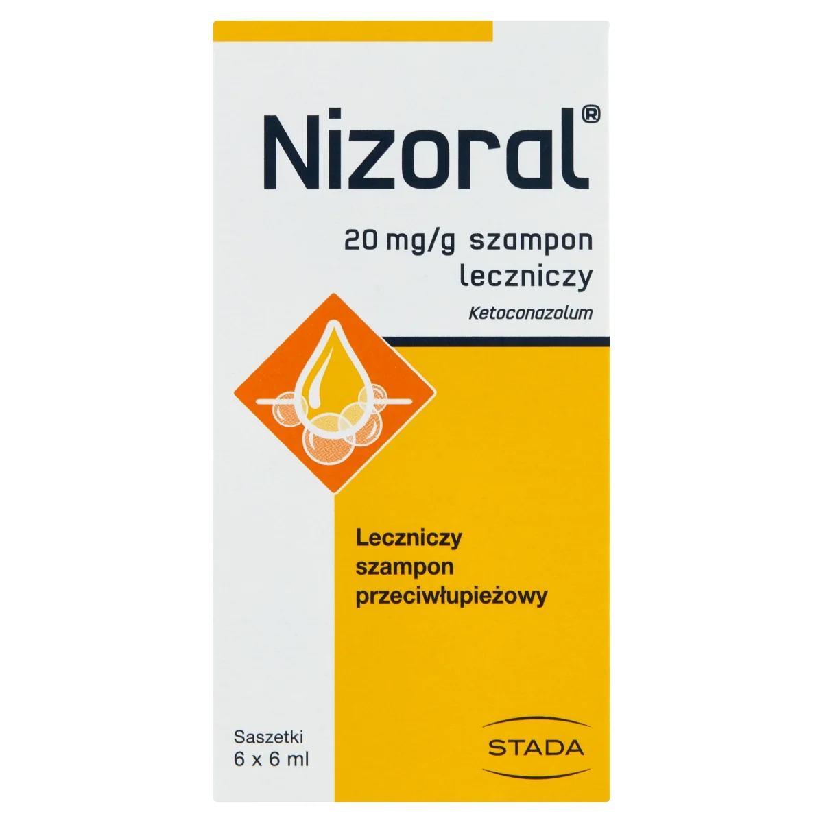 Nizoral szampon leczniczy, 6 x 6 ml
