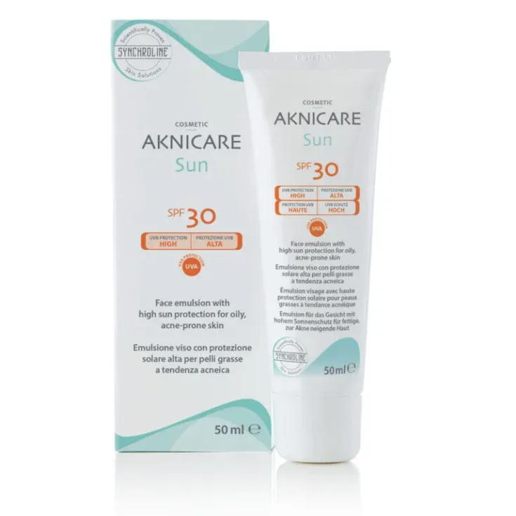 Synchroline Aknicare Sun Emulsja do skóry tłustej i trądzikowej SPF30, 50 ml