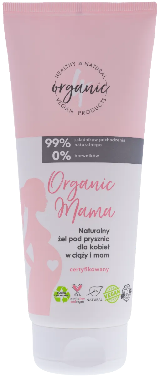 4organic Mama naturalny żel pod prysznic, 200 ml