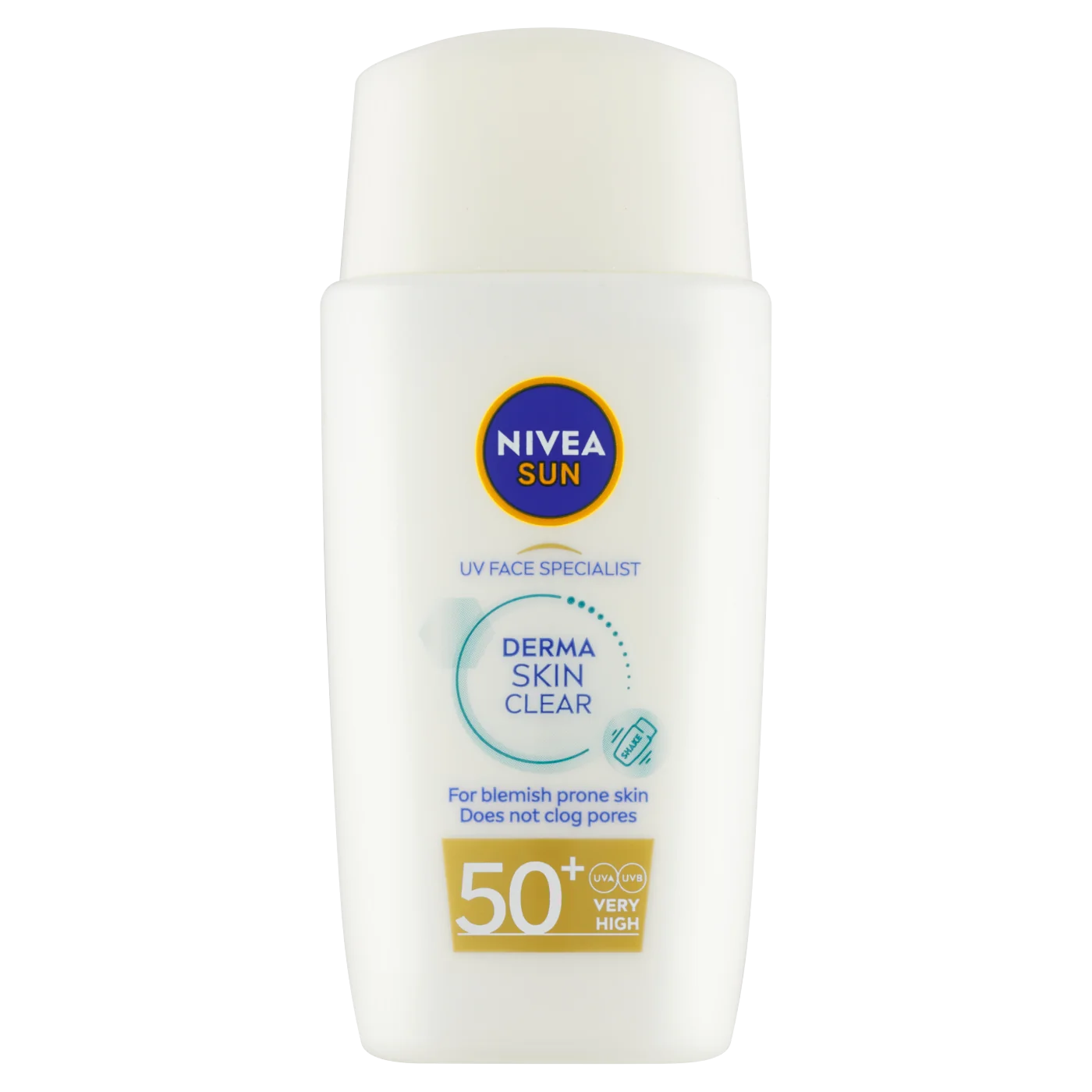 Nivea Sun Derma Skin Clear lekki krem do twarzy do opalania SPF 50+, 40 ml