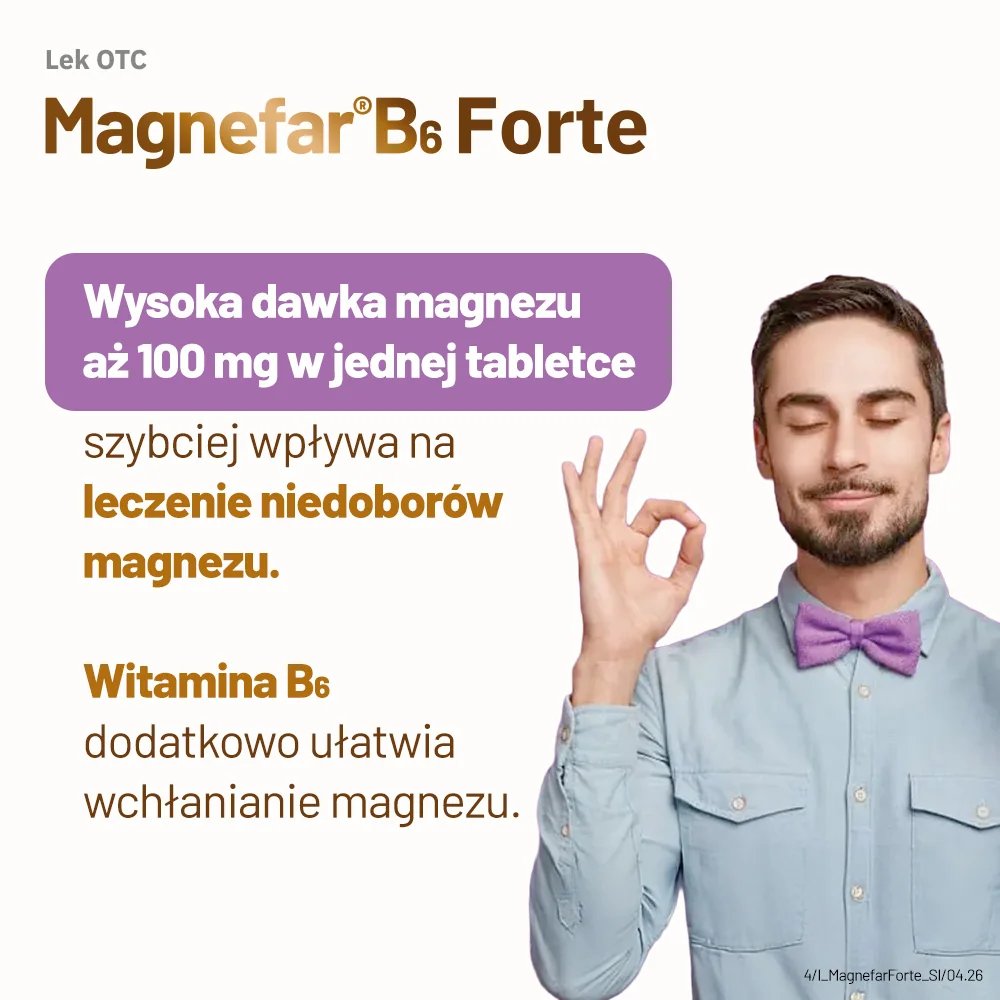 Magnefar B6 forte 90 tabletek