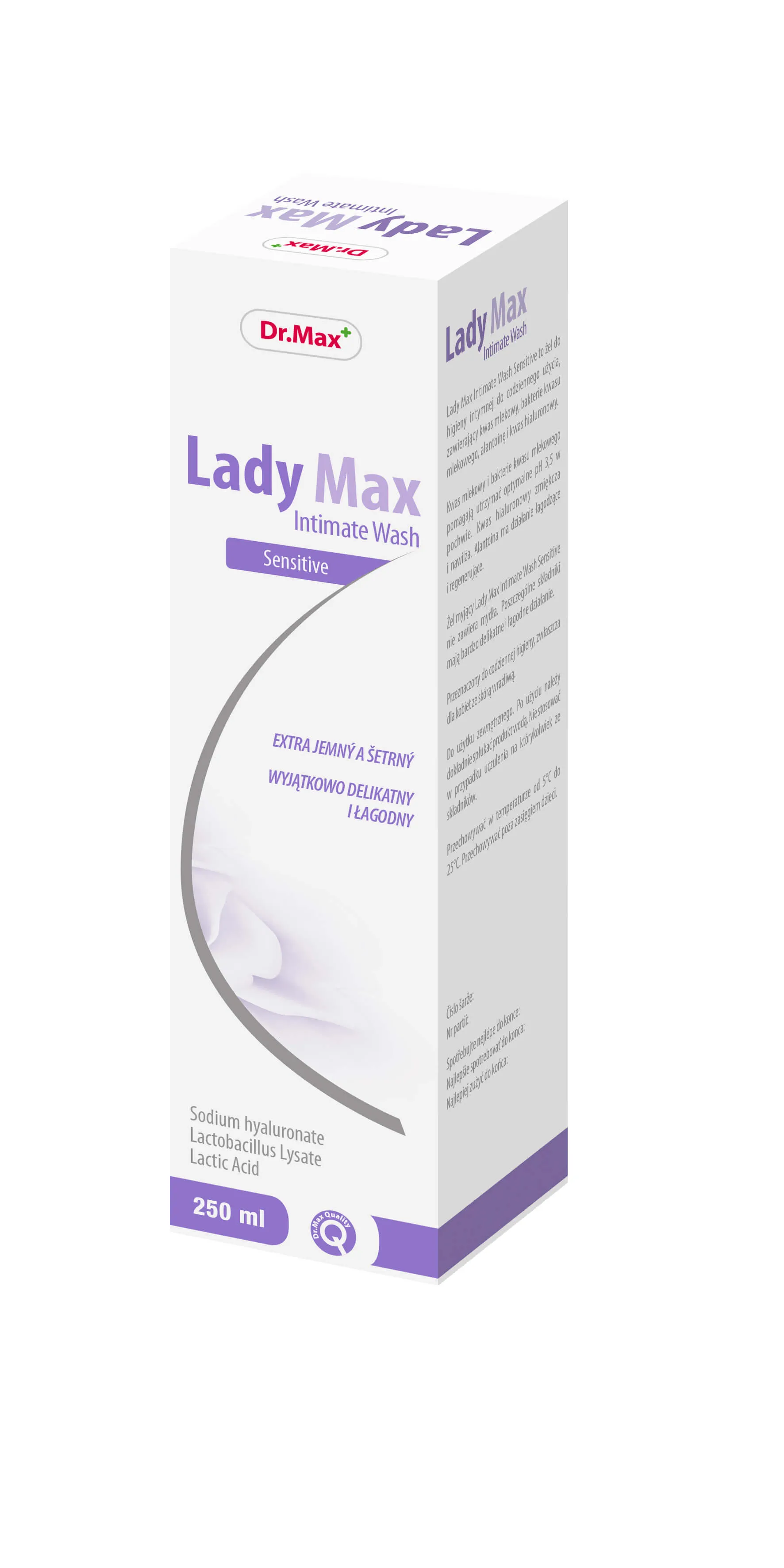 Lady Max Intimate Wash Sensitive Dr.Max, żel do higieny intymnej, 250 ml