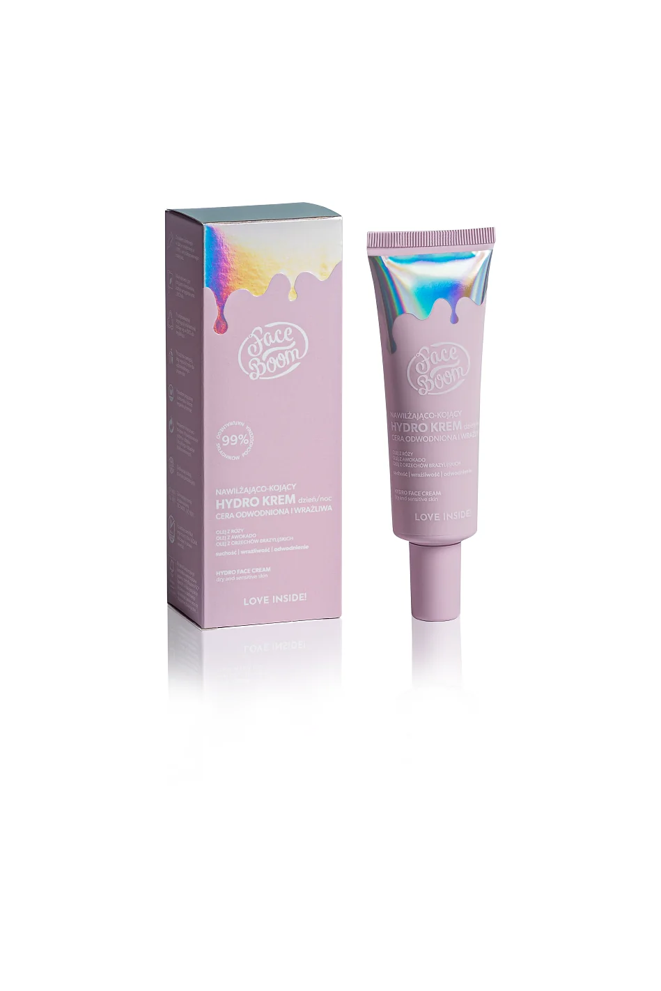 BodyBoom FaceBoom nawilżająco-kojący hydro krem do twarzy, 50 ml