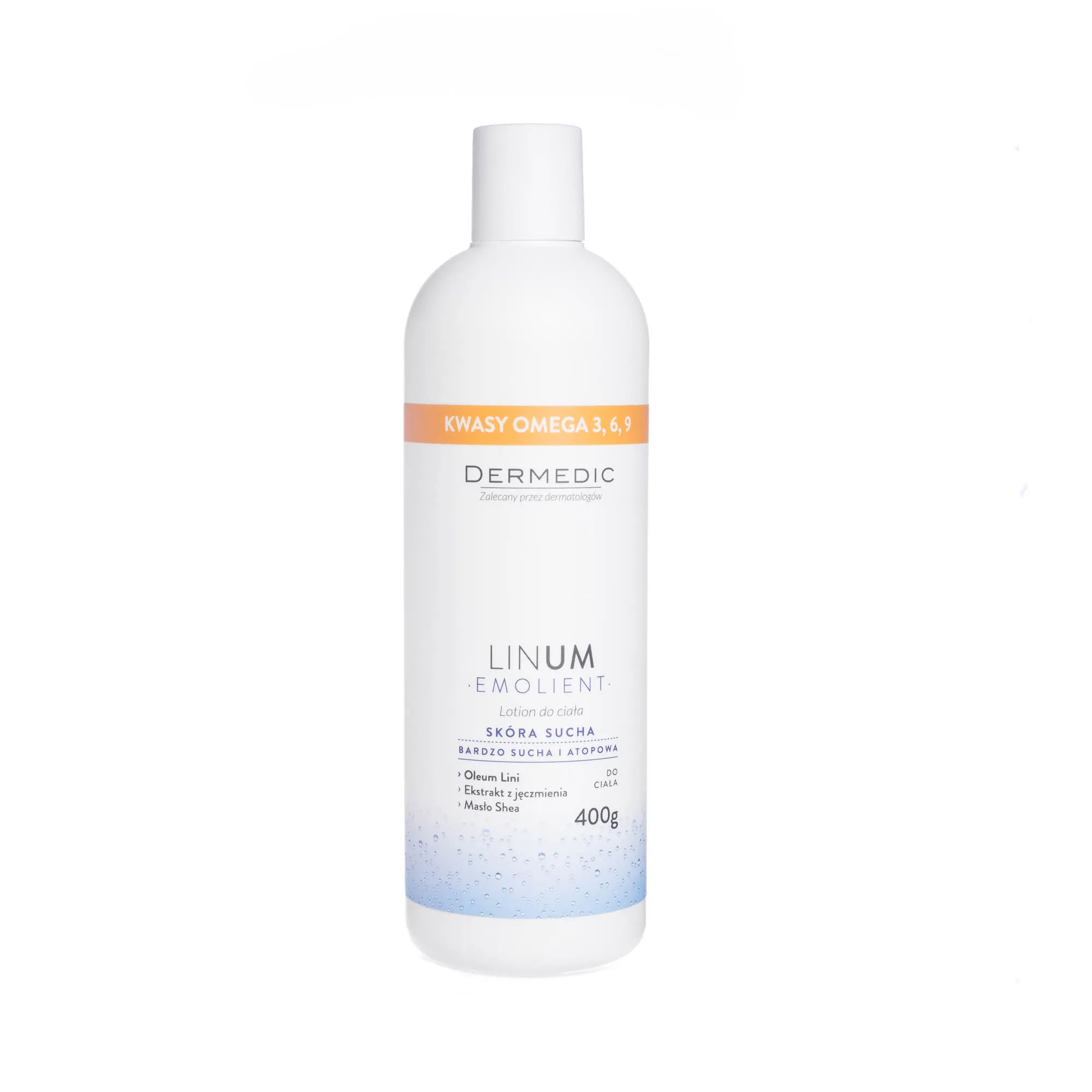 Linum - lotion do ciała dla skóry suchej, bardzo suchej i atopowej, 400 g 