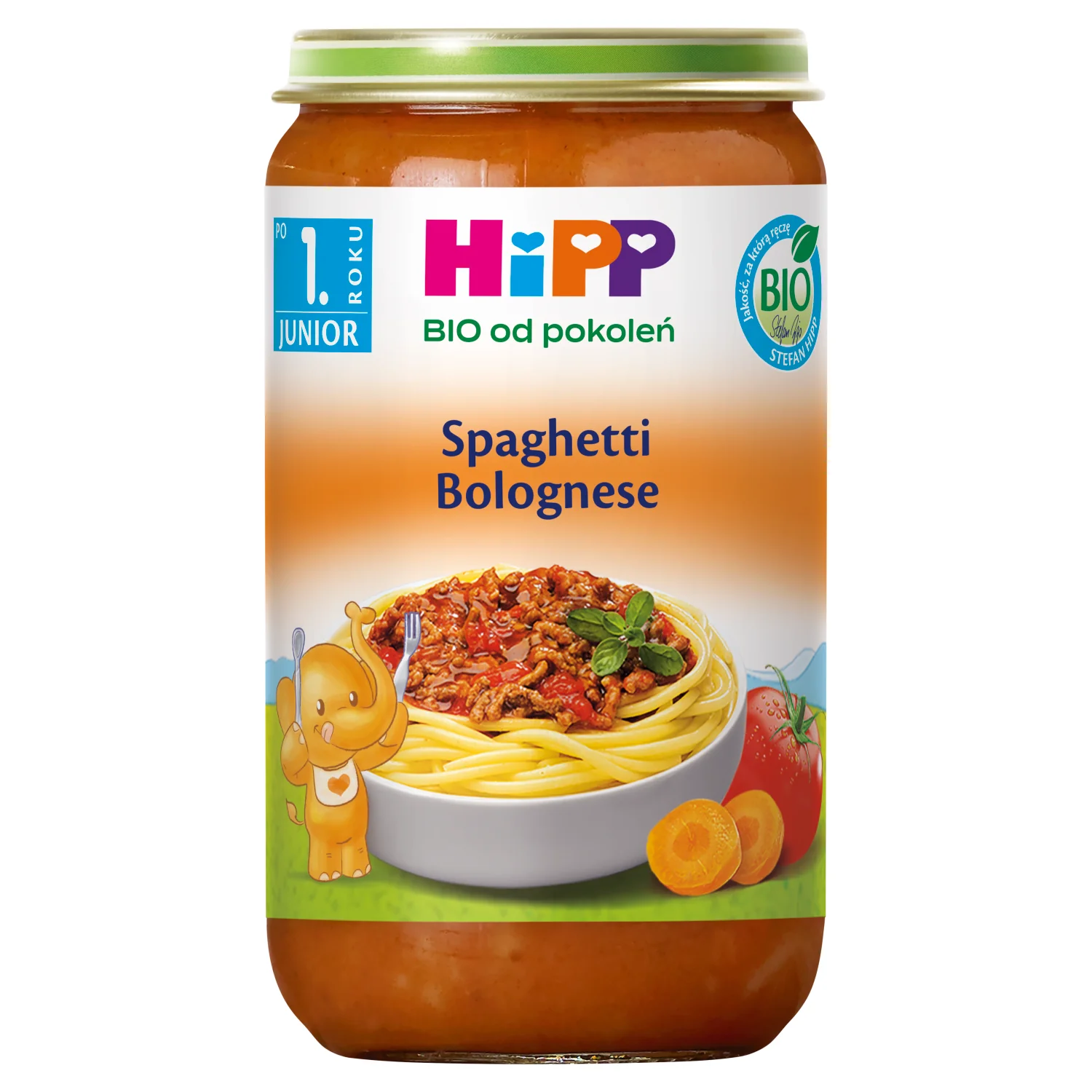 HiPP Danie Bio, spaghetti bolognese, po 1 roku, 250 g