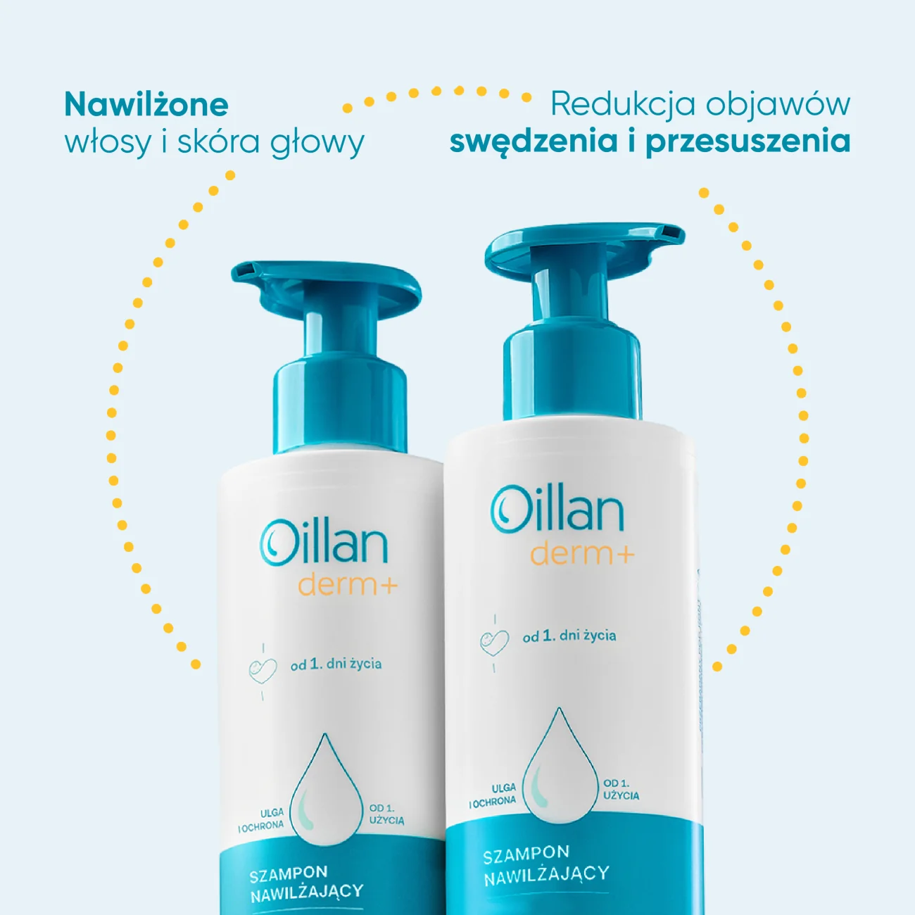 Oillan Derm+ Szampon nawilżający, 180 ml