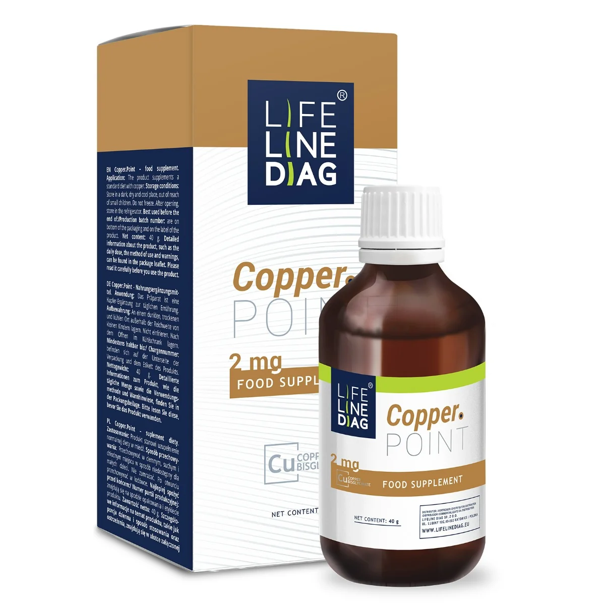 Lifelinediag Copper.Point miedź diglicynian miedzi 40 g