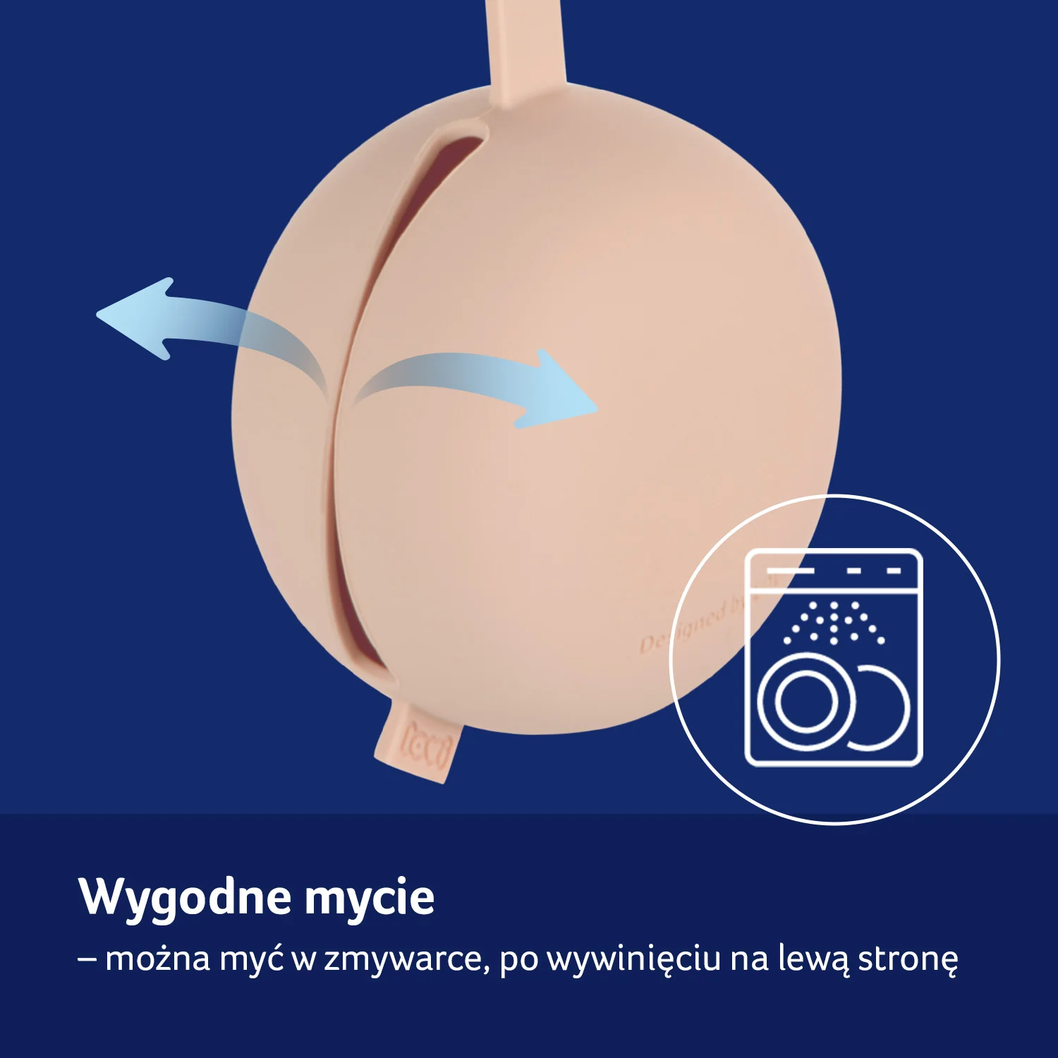 LOVI Silikonowe etui na smoczek nude, 1 sztuka