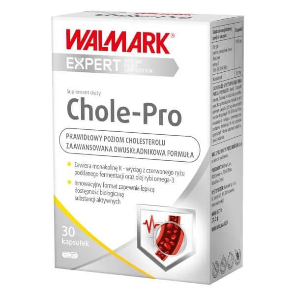 Walmark Chole-Pro, suplement diety, 30 kapsułek. Data ważności 2022-06-30