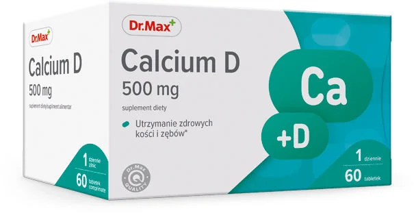 Calcium D 500 mg Dr. Max suplement diety Calcium D 500 mg Dr. Max suplement diety