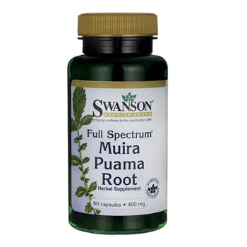 Swanson, Full Spectrum Muira puama, 400 mg, suplement diety, 90 kapsułek 