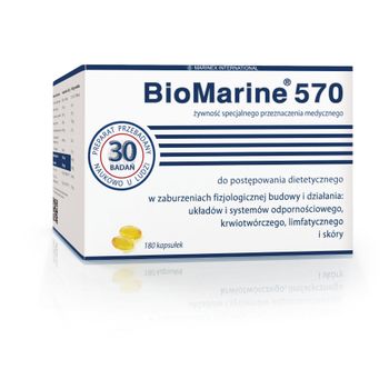 BioMarine 570, olej z wątroby rekina, 180 kapsułek 