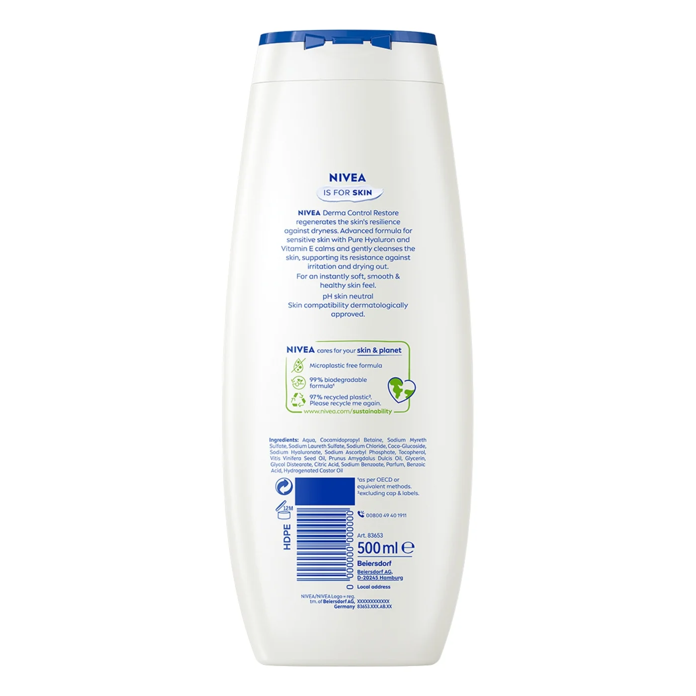 Nivea Derma Control Restore żel pod prysznic, 500 ml