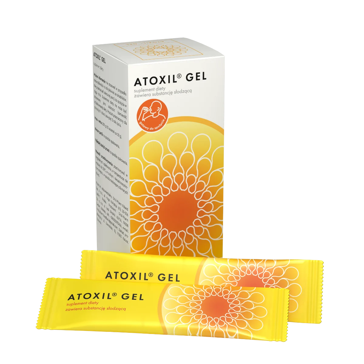 Atoxil Gel smak bananowy, 10 saszetek
