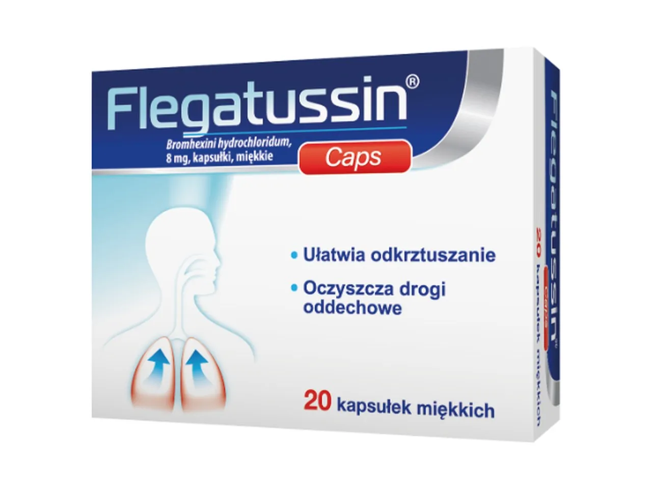 Flegatussin, 8 mg, 20 kapsułek