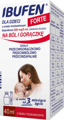 Ibufen Forte zawiesina dla dzieci, smak truskawkowy, 40 ml