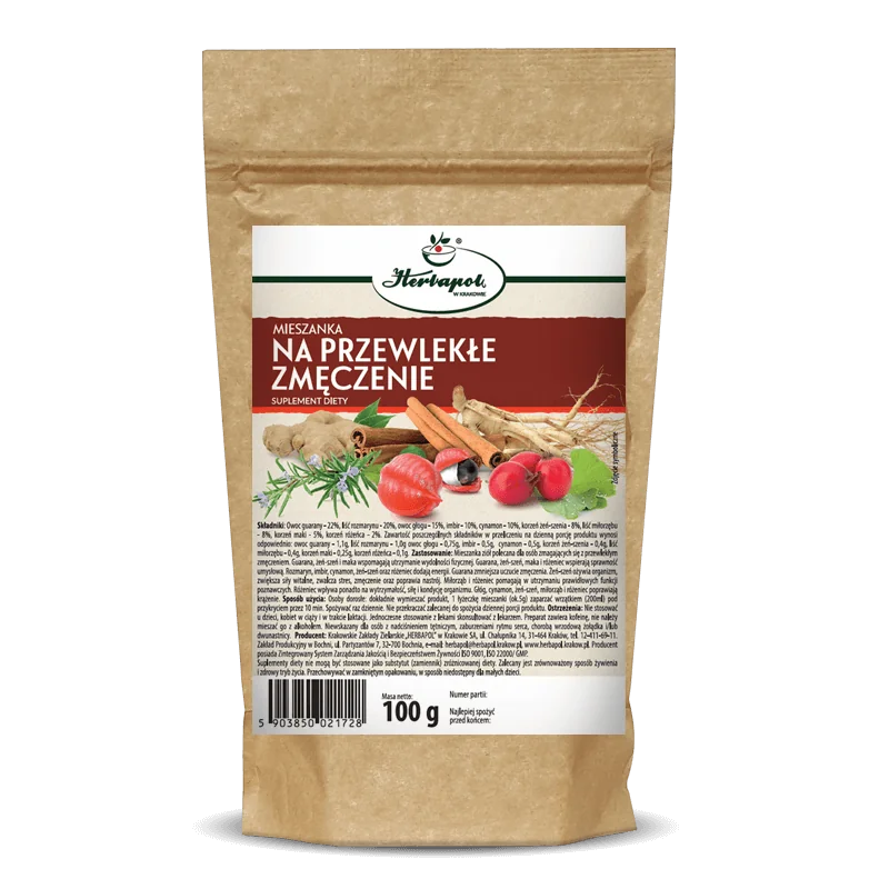 Herbapol Mieszanka NA PRZEWLEKŁE ZMĘCZENIE mieszanka ziół, 100 g
