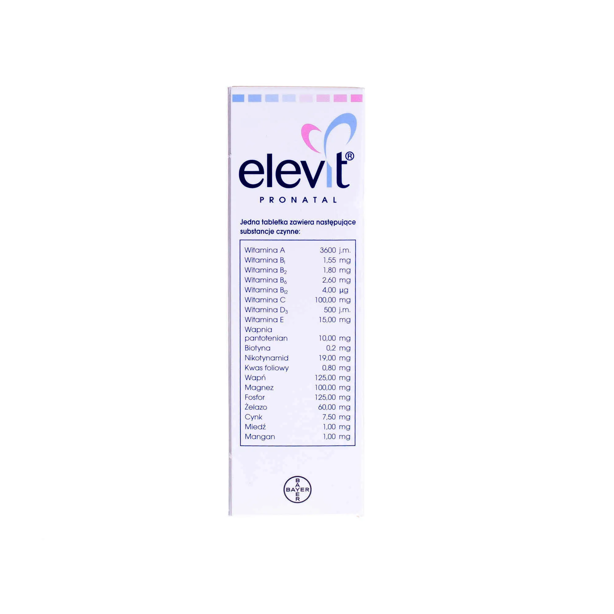 Elevit Pronatal - tabletki powlekane zawierające witaminy i związki mineralne dla kobiet w ciąży, 30 szt. 