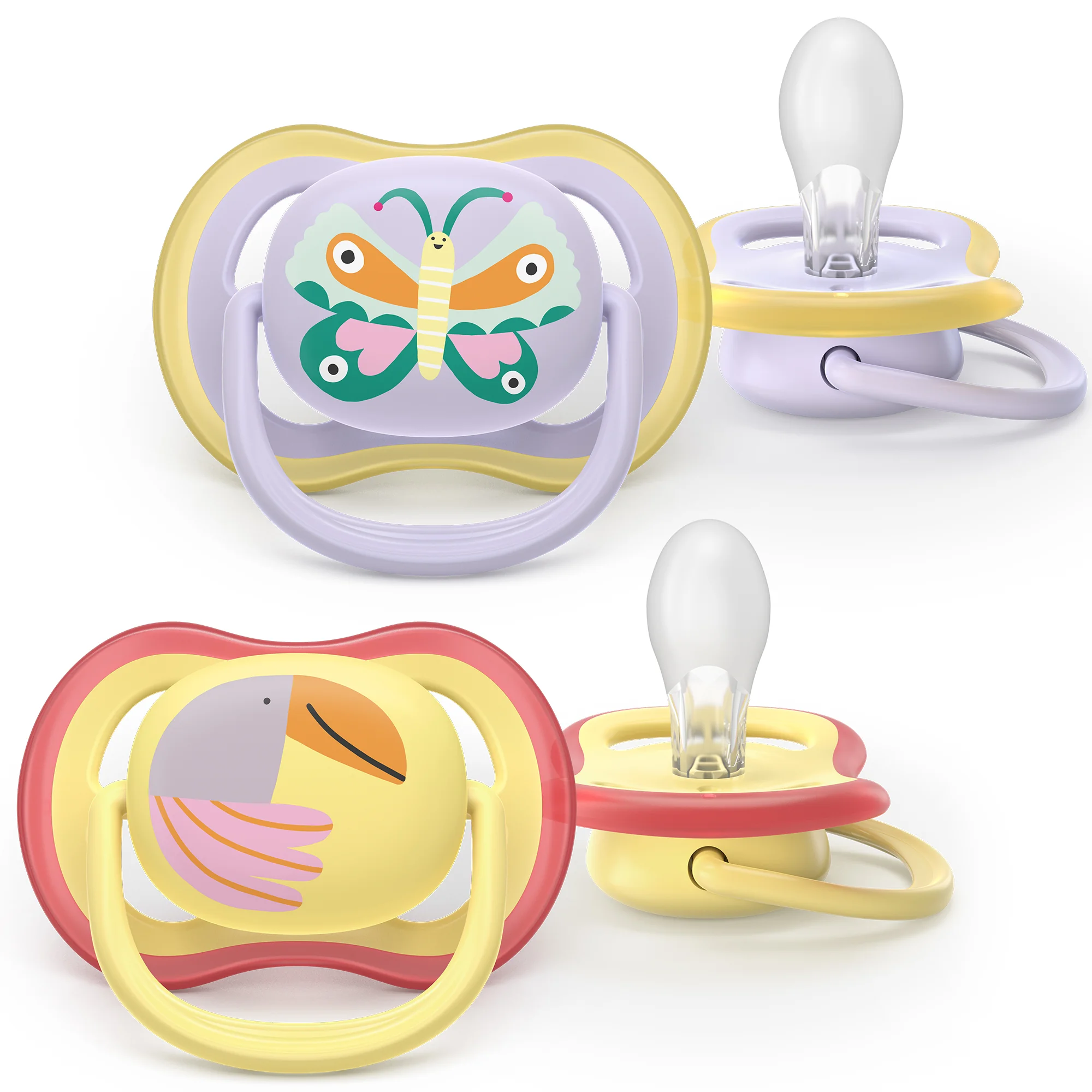 Philips Avent Ultra Air ortodontyczny smoczek uspokajający 0-6 m, 2 sztuki
