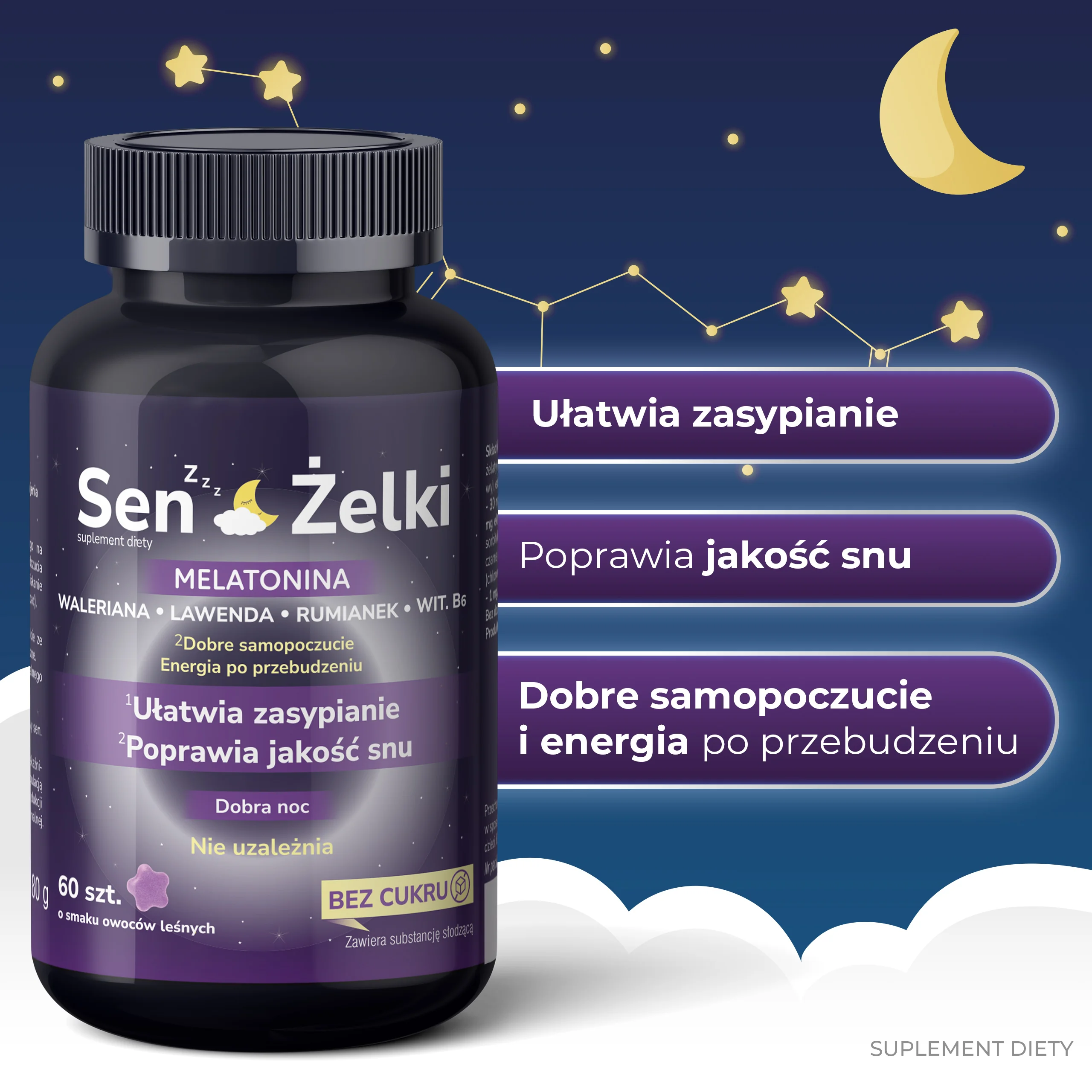 Domowa Apteczka Sen Żelki 60 sztuk