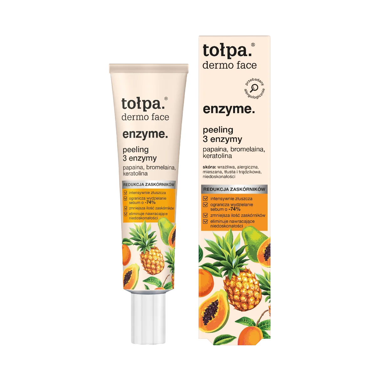 Tołpa Dermo Face Enzyme. Peeling 3 enzymy, 40 ml