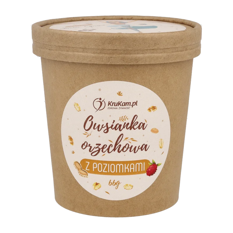 KruKam Marta owsianka poziomkowa z orzechami, 66 g