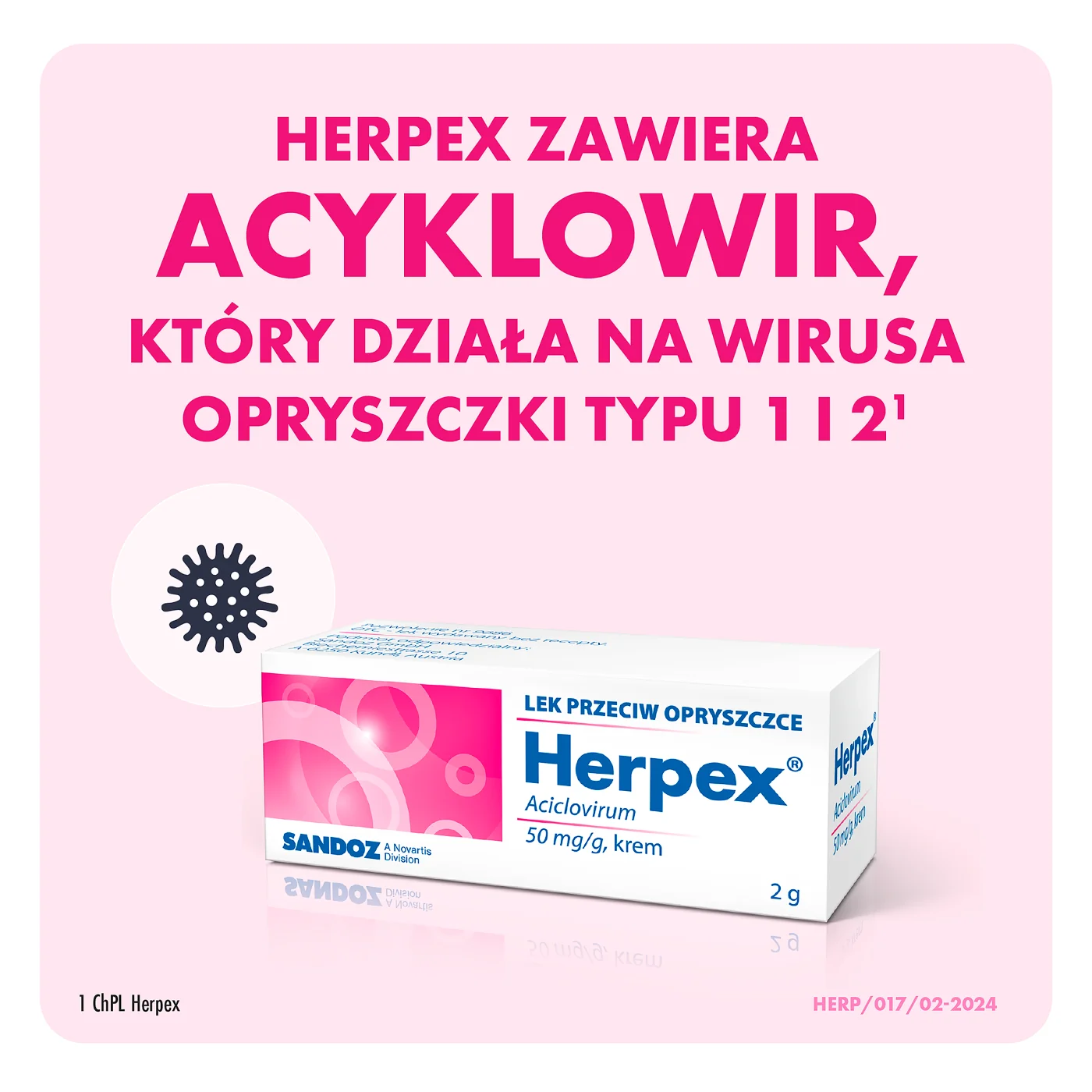 Herpex 50 mg/g 2 g