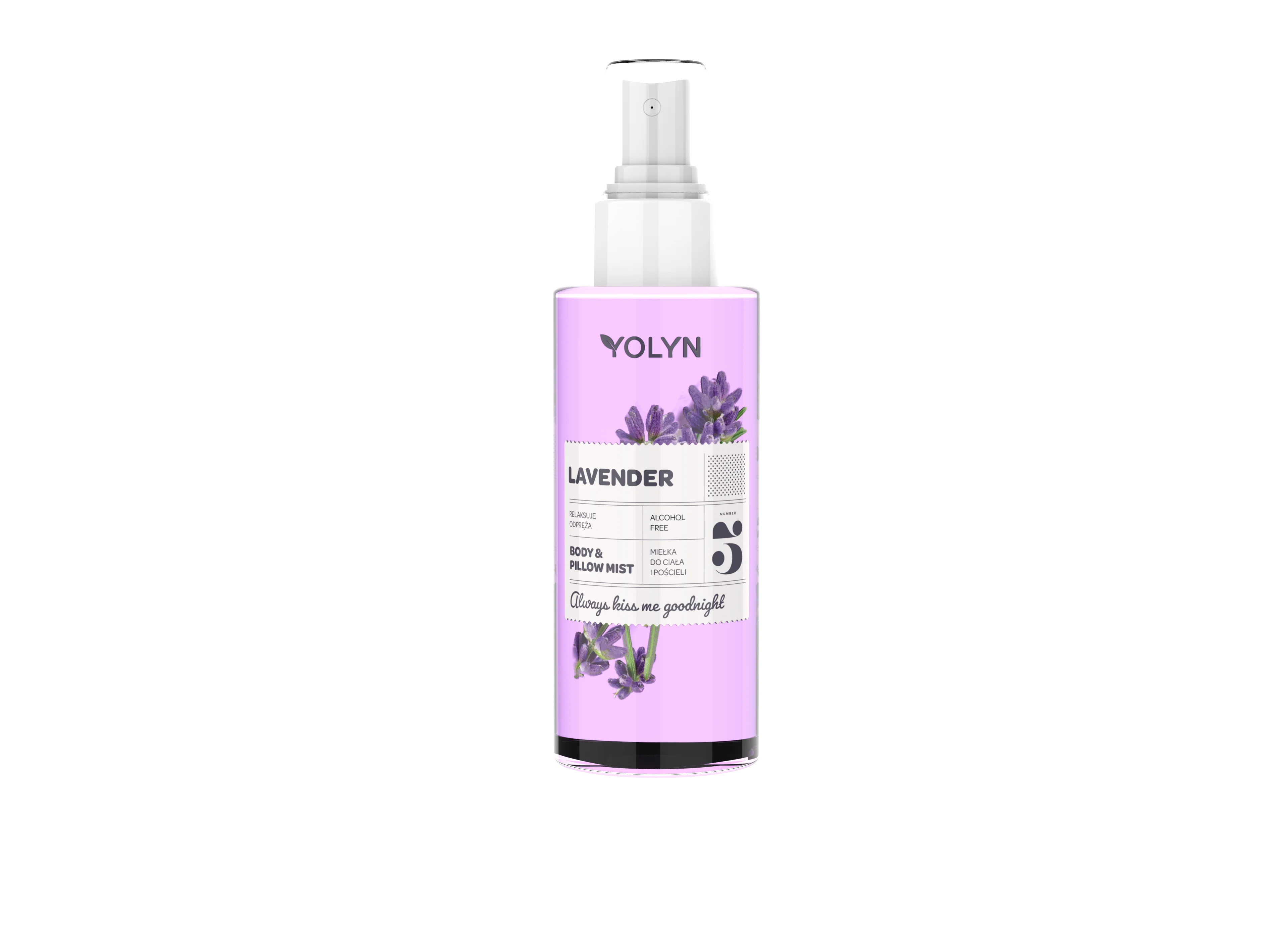 Yolyn Lavender lawendowa mgiełka do ciała i pościeli, 200 ml