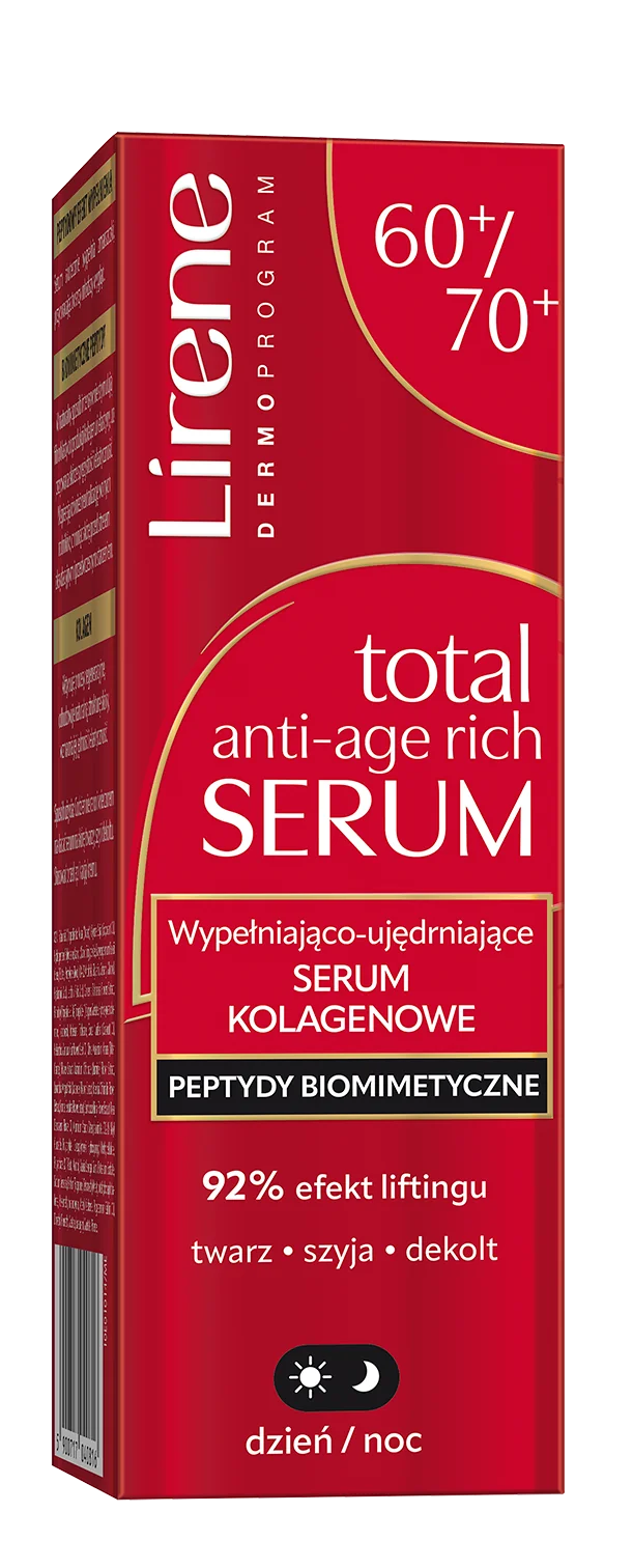 Lirene wypełniająco-ujędrniające serum kolagenowe 60/70+, 30 ml