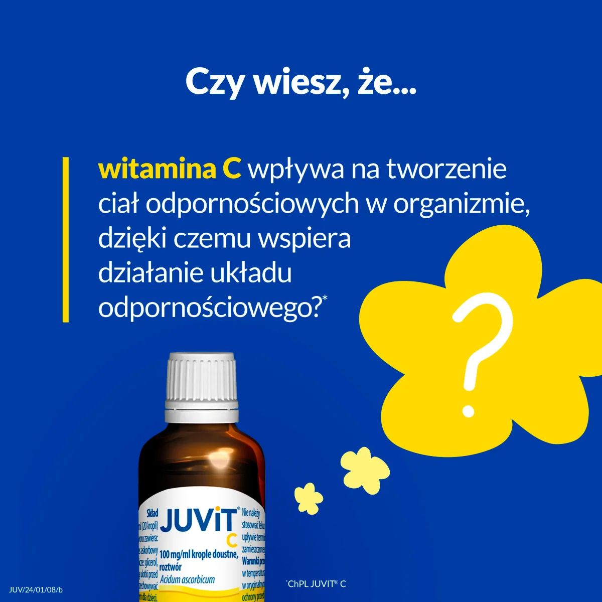 Juvit C 100 mg/g, krople z witaminą C, 40 ml