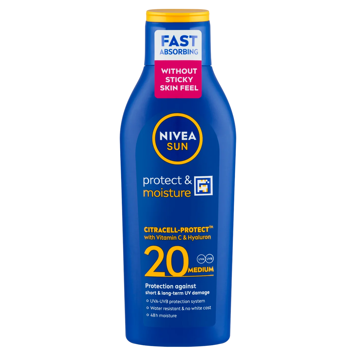 Nivea Sun Protect & Moisture nawilżające mleczko do opalania SPF 20, 200 ml