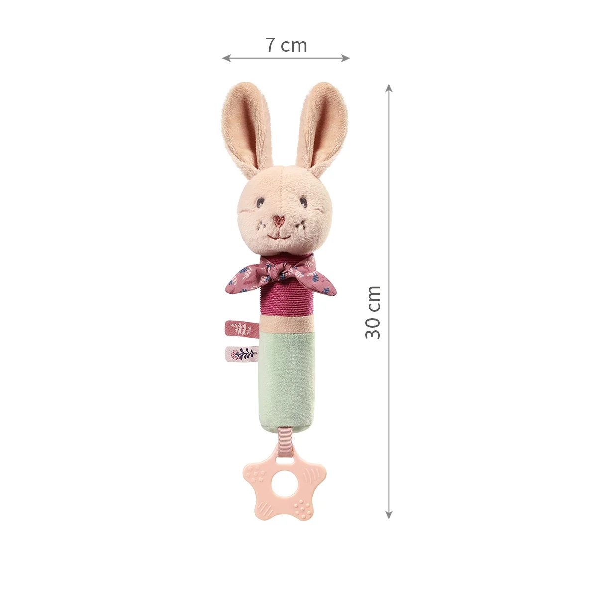 Babyono piszczek Rabbit Karo zabawka dla dzieci, 1 sztuka