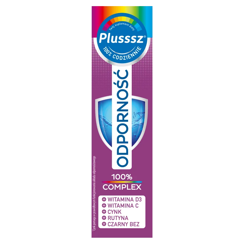 Plusssz Odporność 100% Complex suplement diety, 20 tabletek musujących