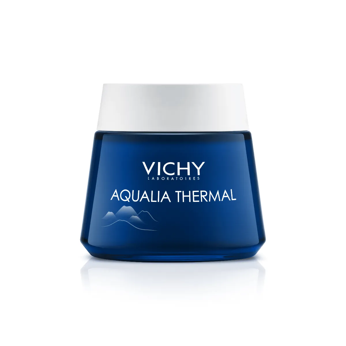 Vichy Aqualia Thermal, spa na noc, nawilżający i regenerujący żel-krem przeciw objawom zmęczenia, 75 ml