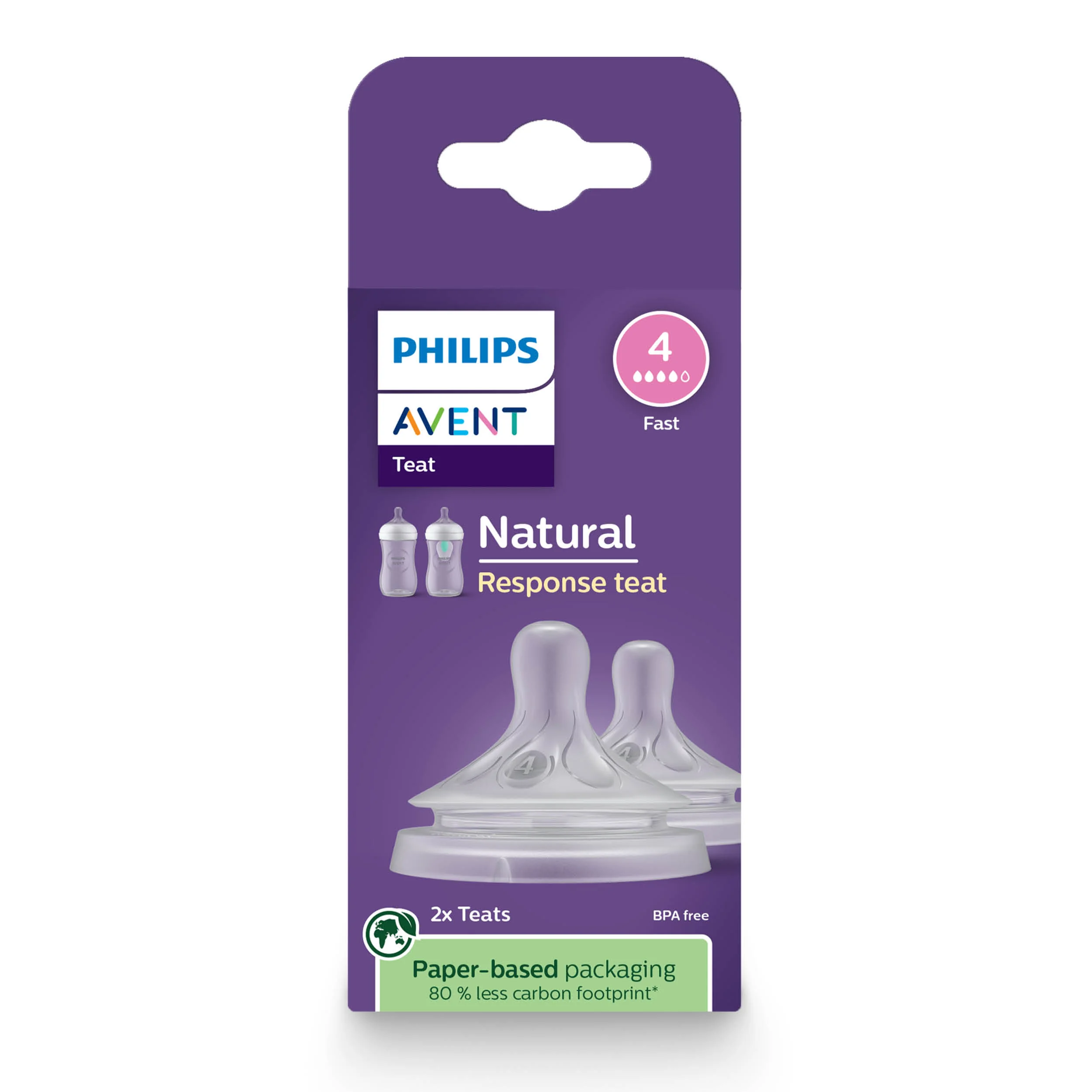 Philips Avent Natural Response smoczek responsywny 3m+ SCY964/02, 2 szt.