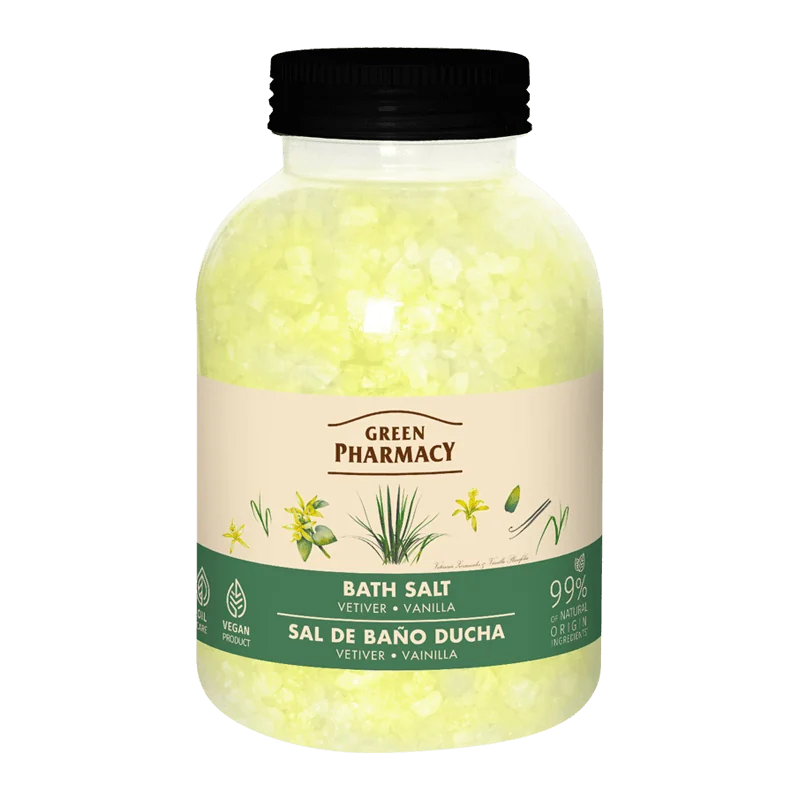 Green Pharmacy sól do kąpieli Wetyweria i Wanilia, 1 kg