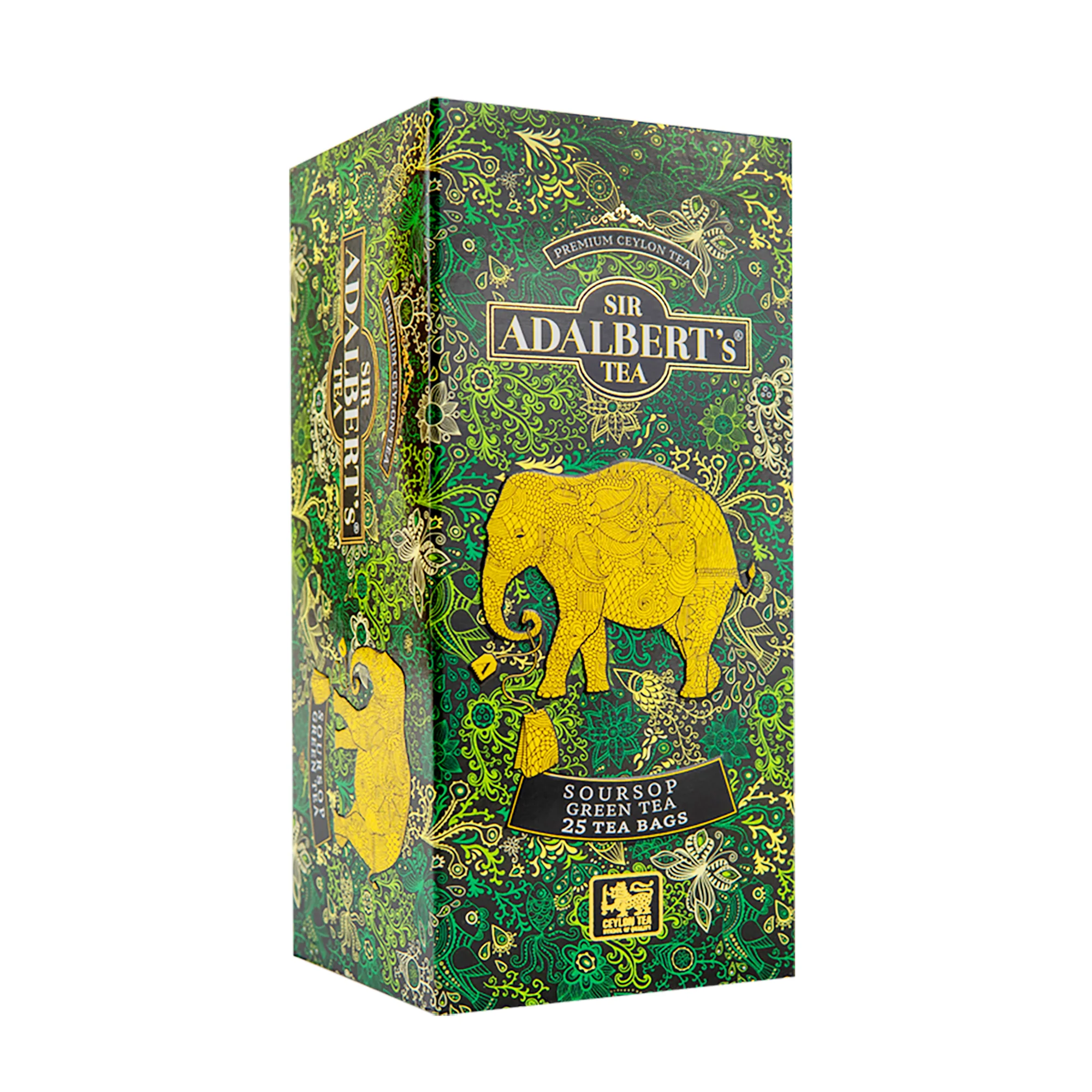 Sir Adalbert's Tea czarna herbata w saszetkach Soursop, 25 x 2 g