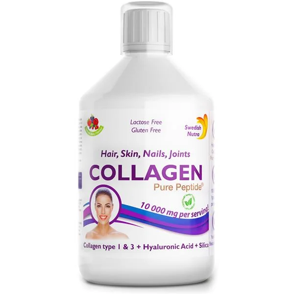 Swedish Nutra Collagen 10 000 Biovine płyn, 500 ml