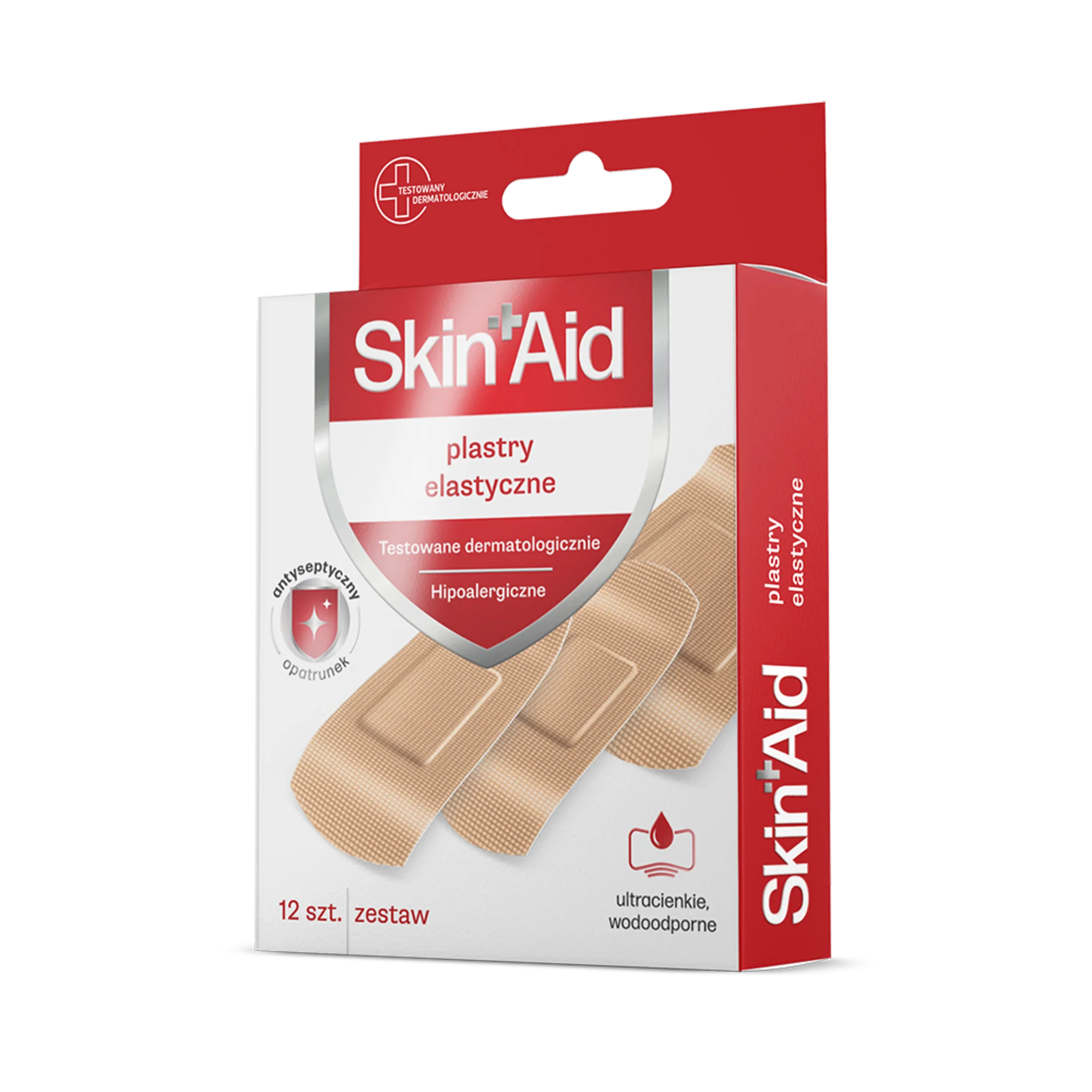 Skin Aid Zestaw plastrów elastycznych 12 sztuk