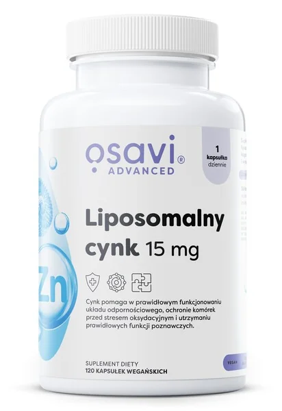 Osavi Liposomalny Cynk 15mg 120 kapsułek wegańskich