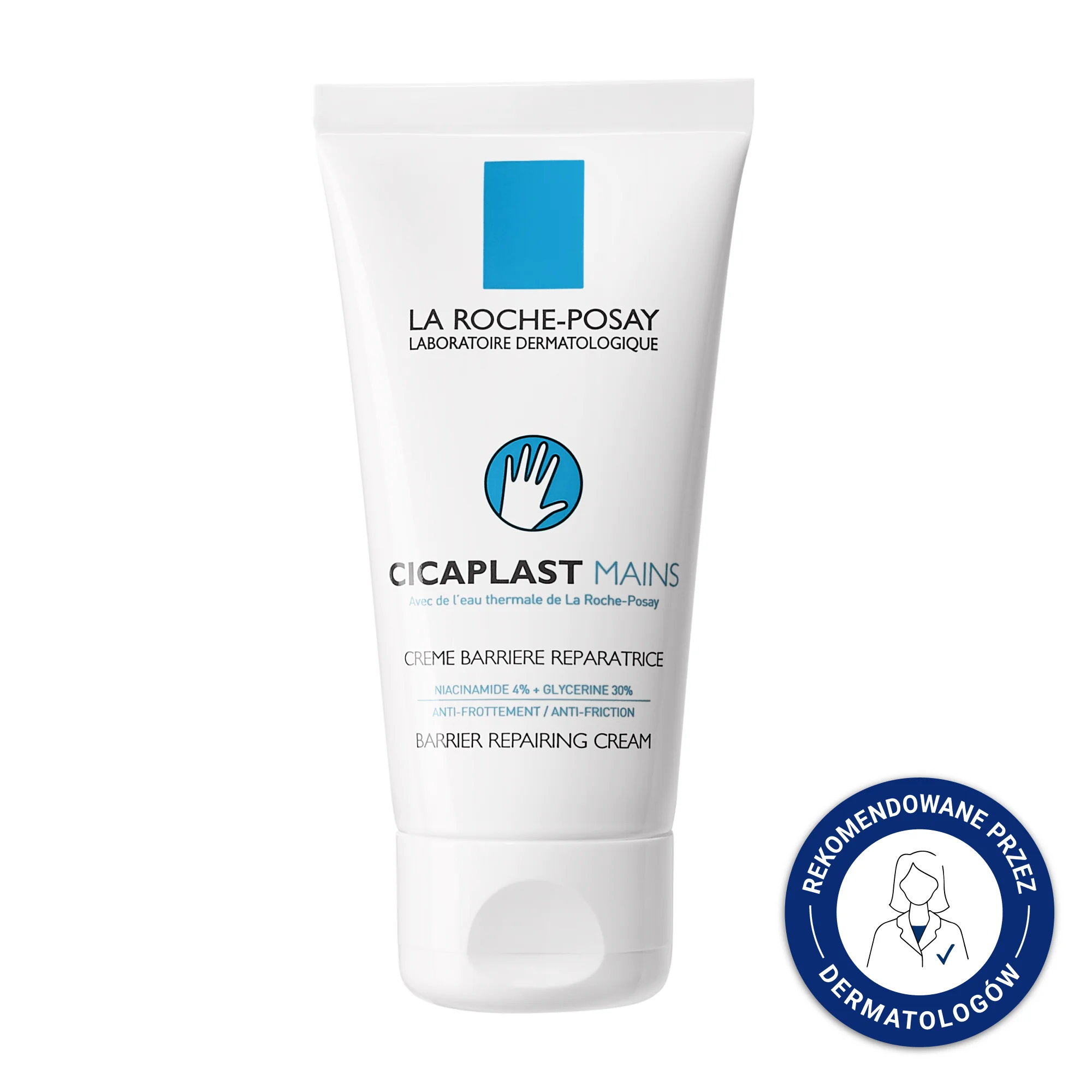 La Roche-Posay Cicaplast regenerujący, barierowy krem do rąk, 50 ml