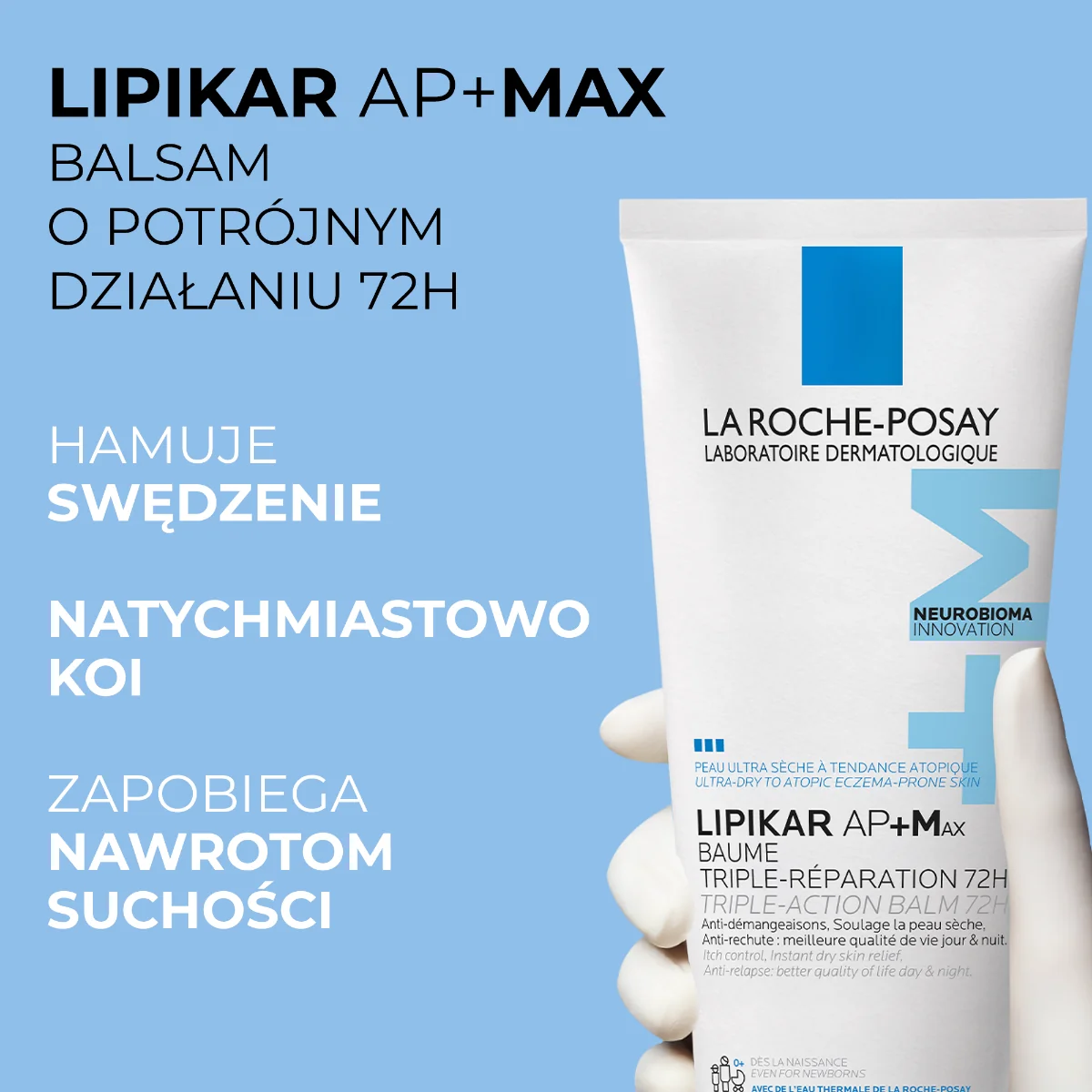 La Roche-Posay Lipikar Syndet AP+ krem myjący uzupełniający poziom lipidów, 200 ml