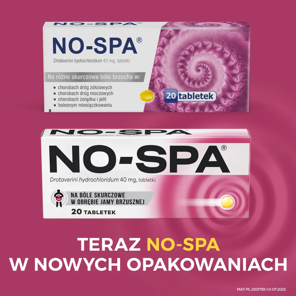 NO-SPA, 40 mg, 20 tabletek 