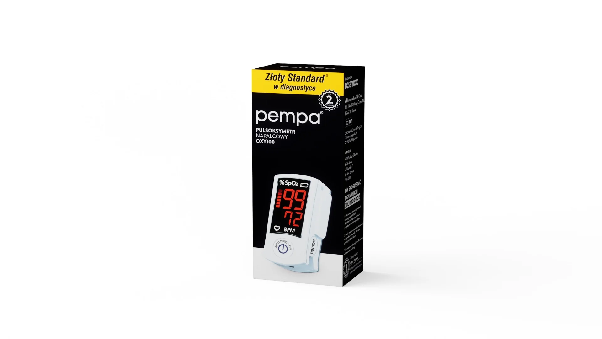Pempa OXY 100 pulsoksymetr napalcowy, 1 szt.