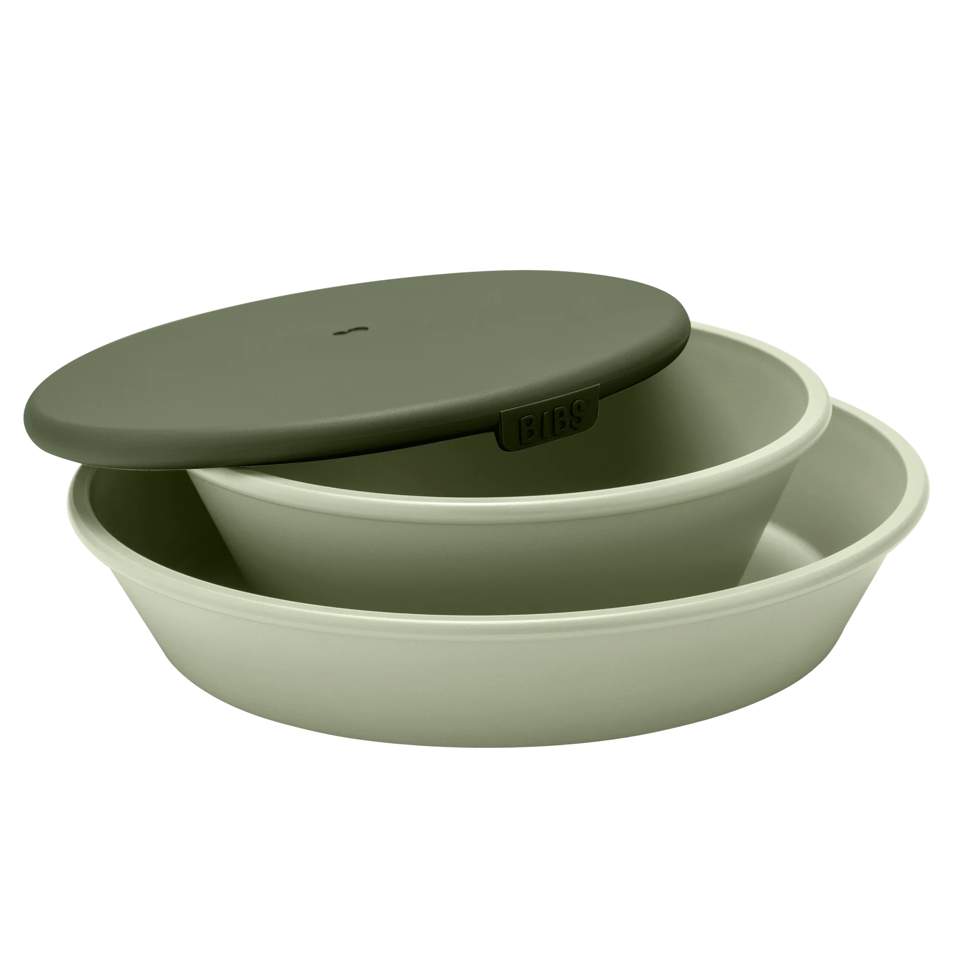 BIBS Dinner Set Sage zestaw talerzyk z miseczką